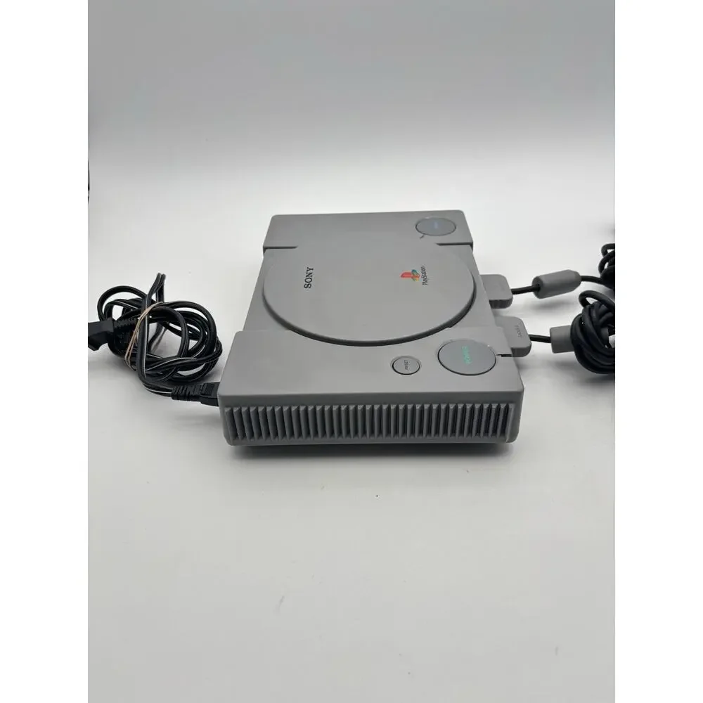 Sony PlayStation Game Console and controllers SCPH-1001 For Parts And Repair